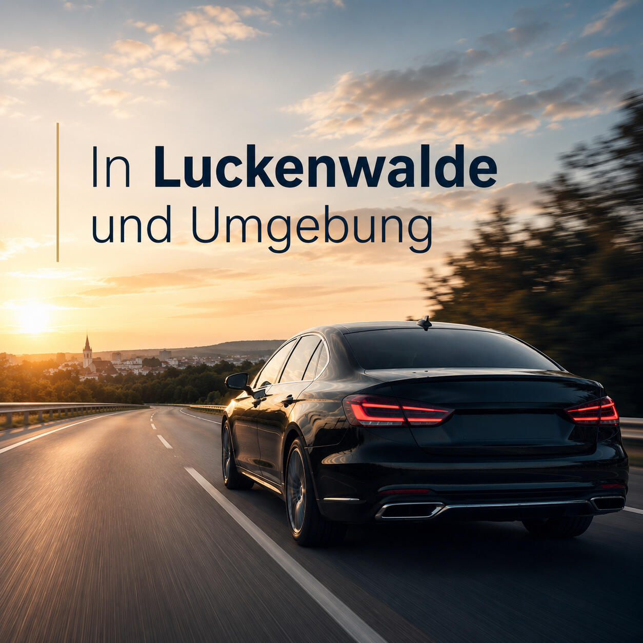 Luxusfahrt bei Sonnenuntergang in Luckenwalde